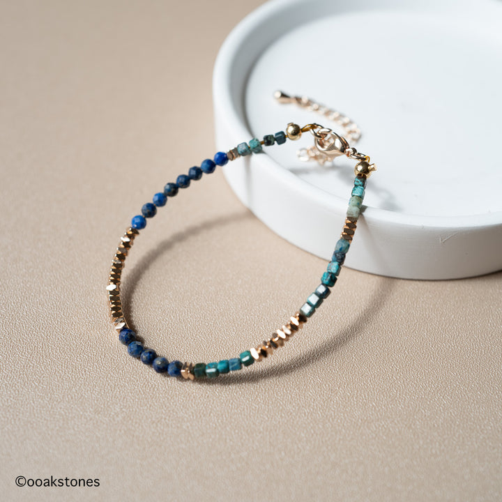 TIDE - Lapis Lazuli + Turquoise + Hematite bracelet