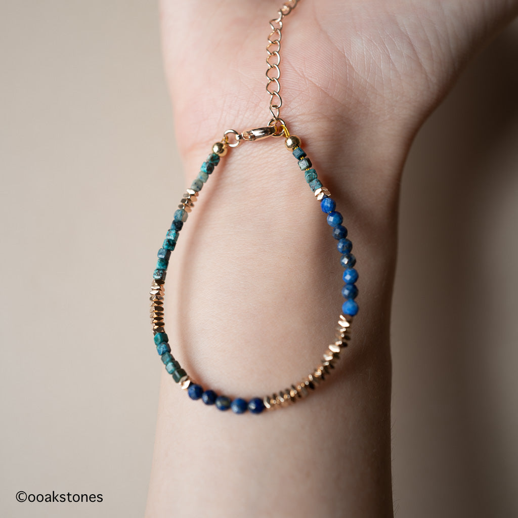 TIDE - Lapis Lazuli + Turquoise + Hematite bracelet