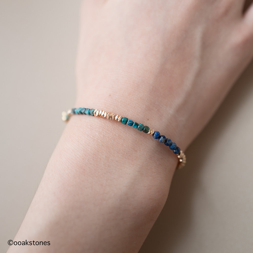 TIDE - Lapis Lazuli + Turquoise + Hematite bracelet