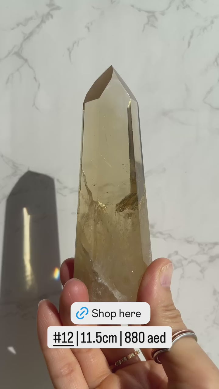 Natural Brazilian Citrine Point