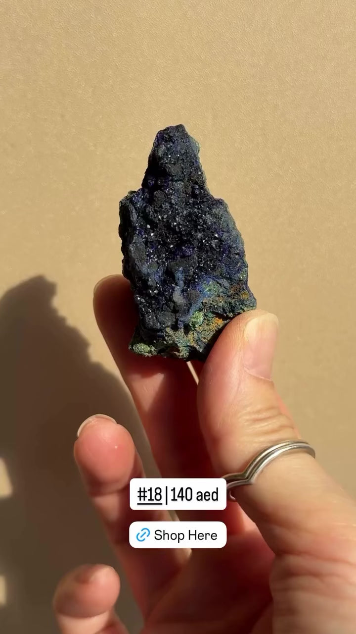 Raw Azurite with Malachite | Anhui, China