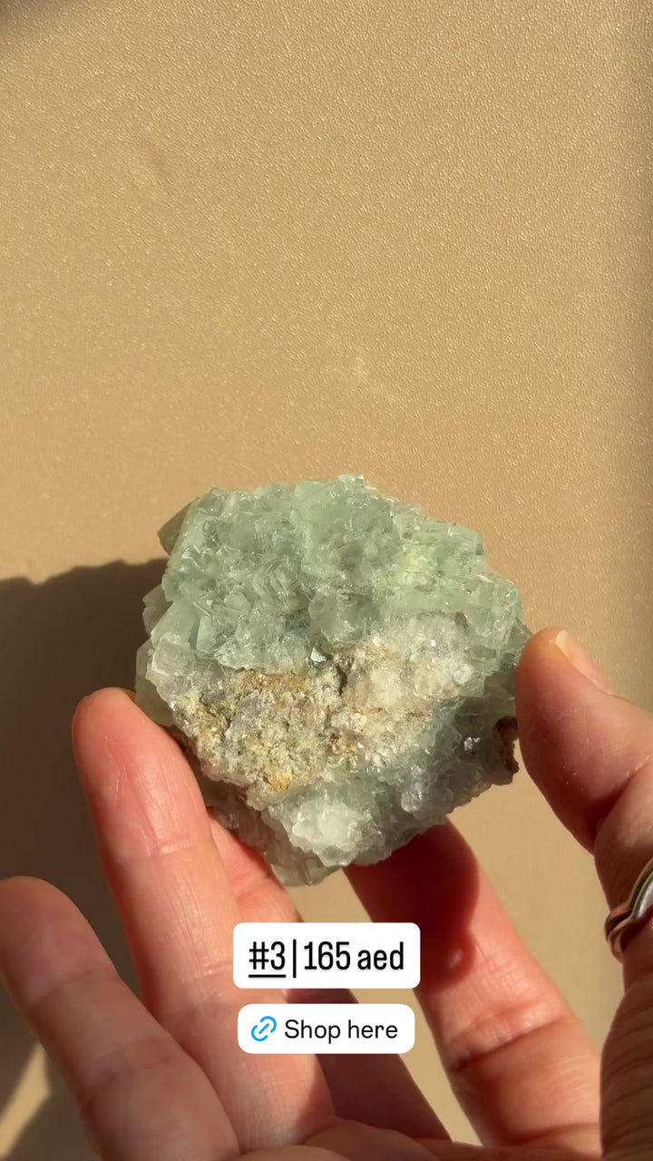 Raw Green Fluorite Cluster