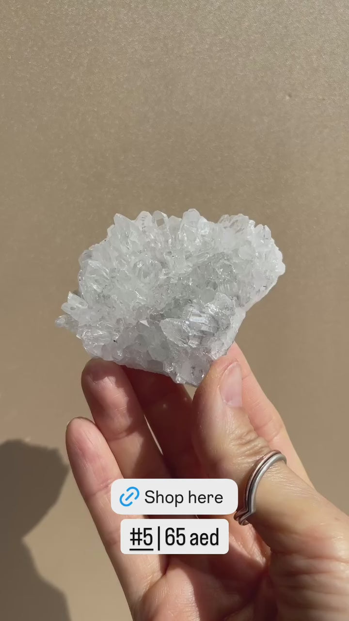 Chrysanthemum Clear Quartz Cluster