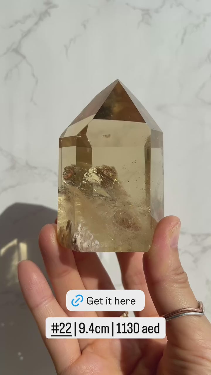 Natural Brazilian Citrine Point