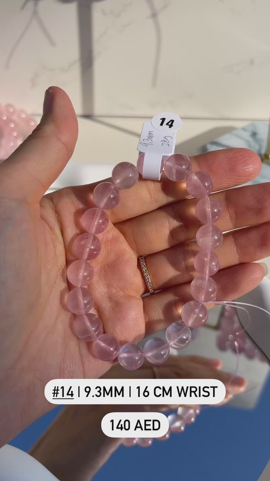 Rose quartz Beaded Bracelets (High Quality)