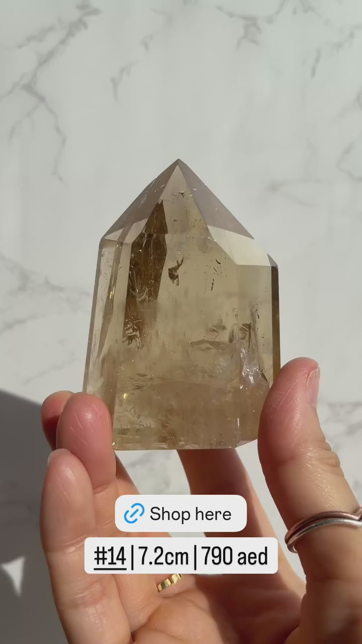 Natural Brazilian Citrine Point