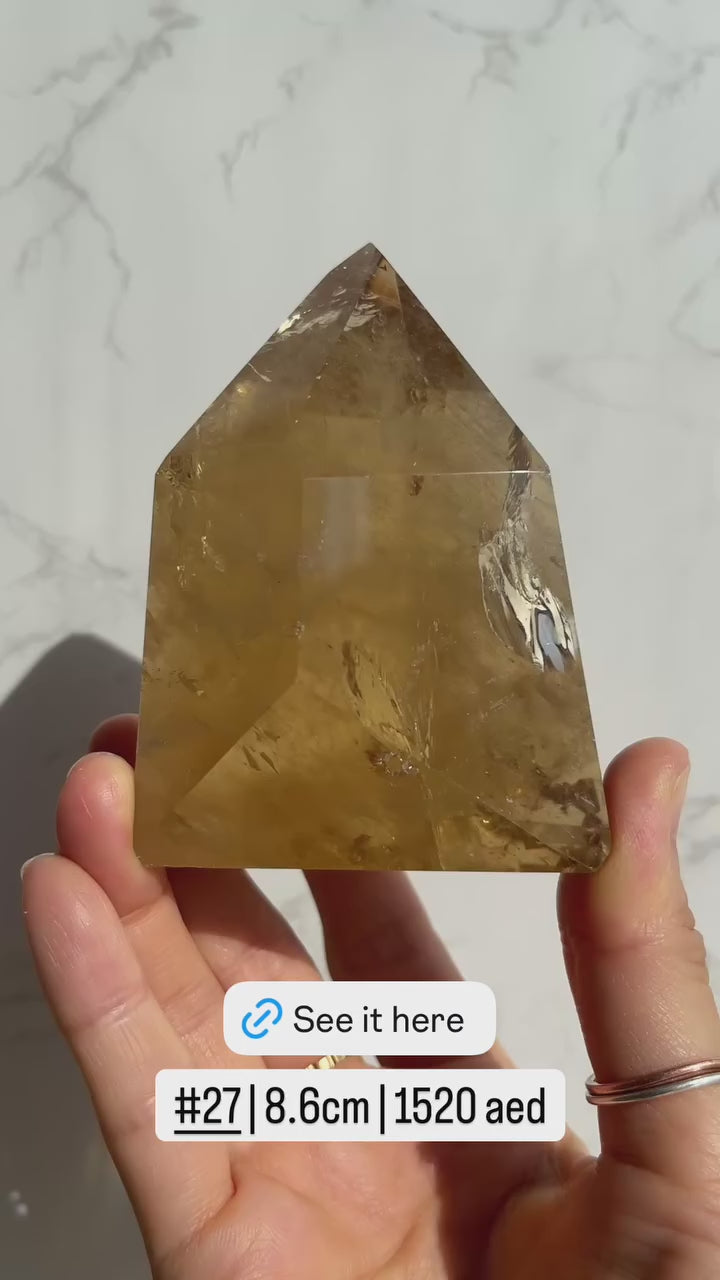 Natural Brazilian Citrine Point