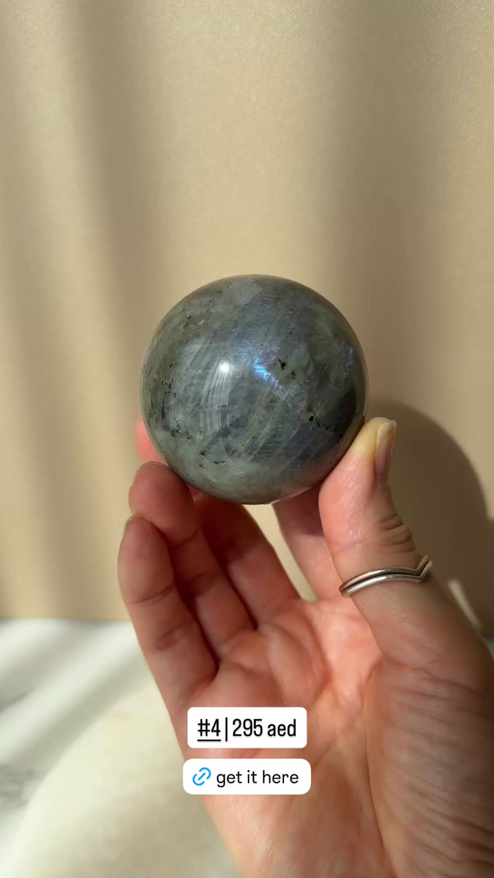 Fire Labradorite Sphere