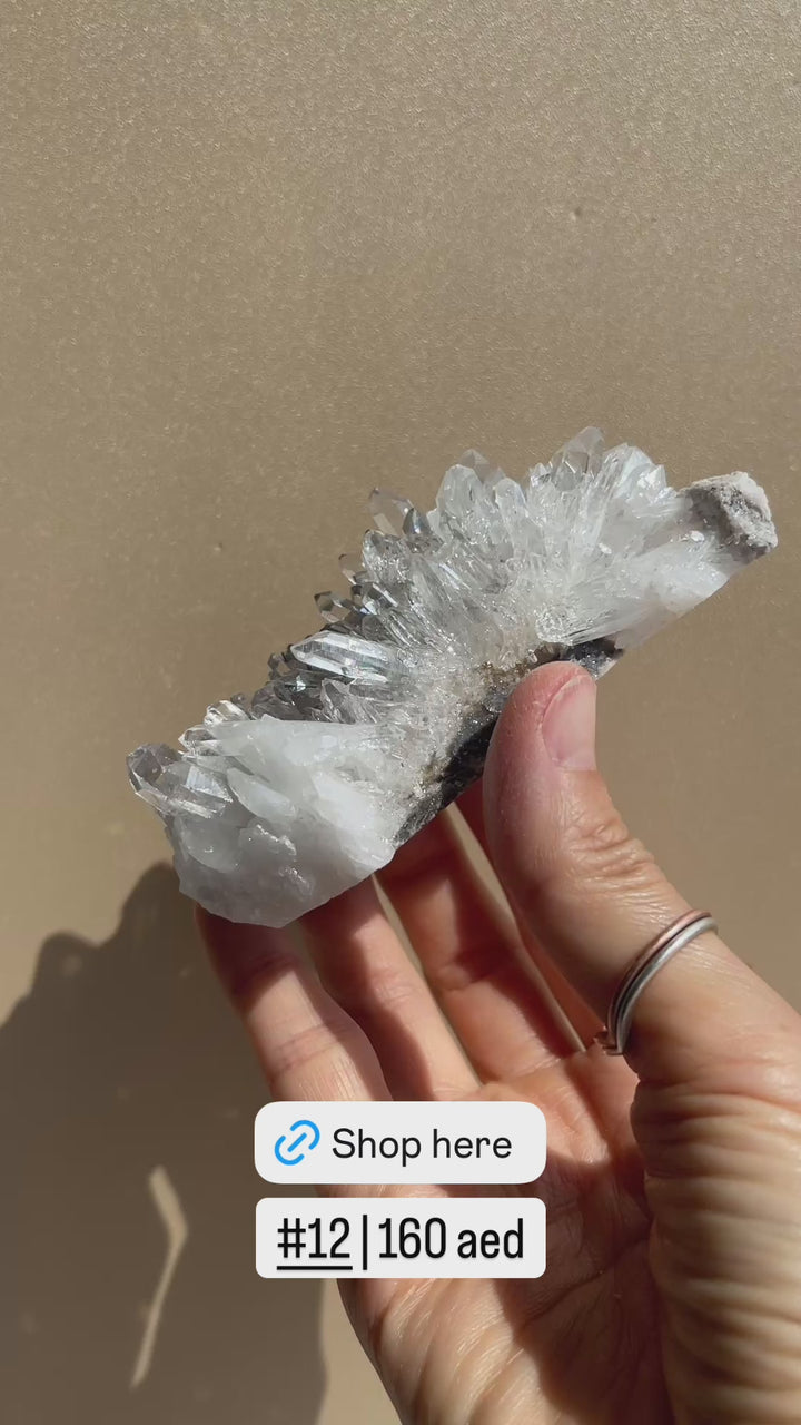 Chrysanthemum Clear Quartz Cluster