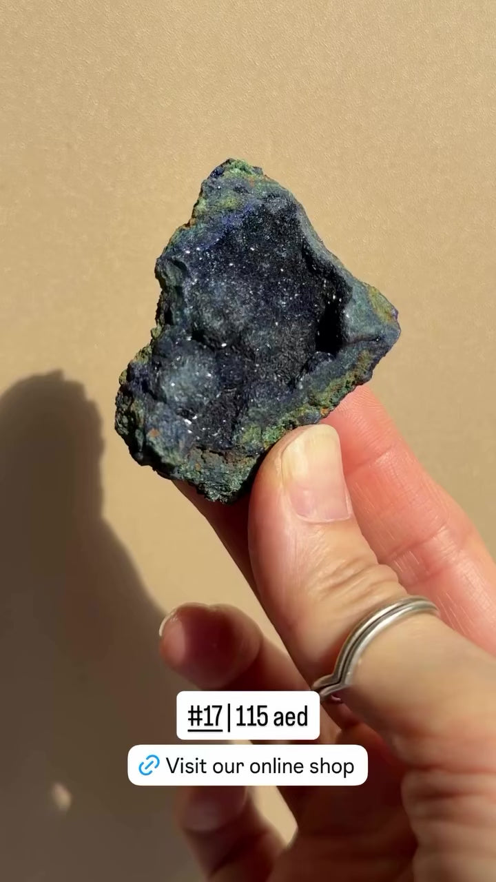 Raw Azurite with Malachite | Anhui, China