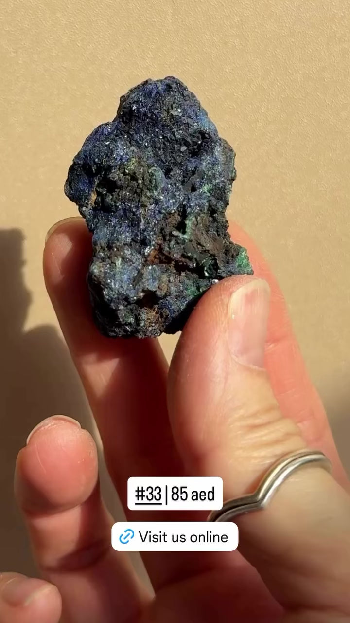 Raw Azurite with Malachite | Anhui, China