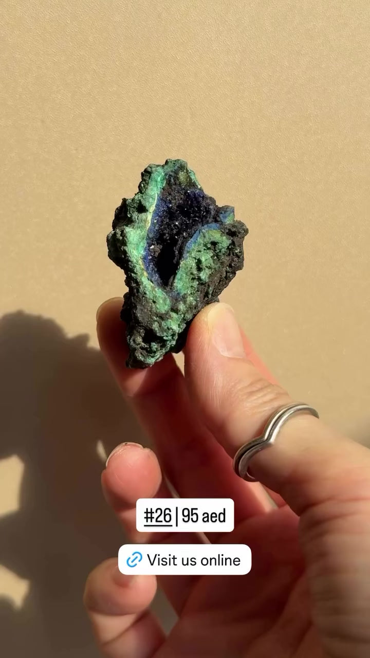 Raw Azurite with Malachite | Anhui, China