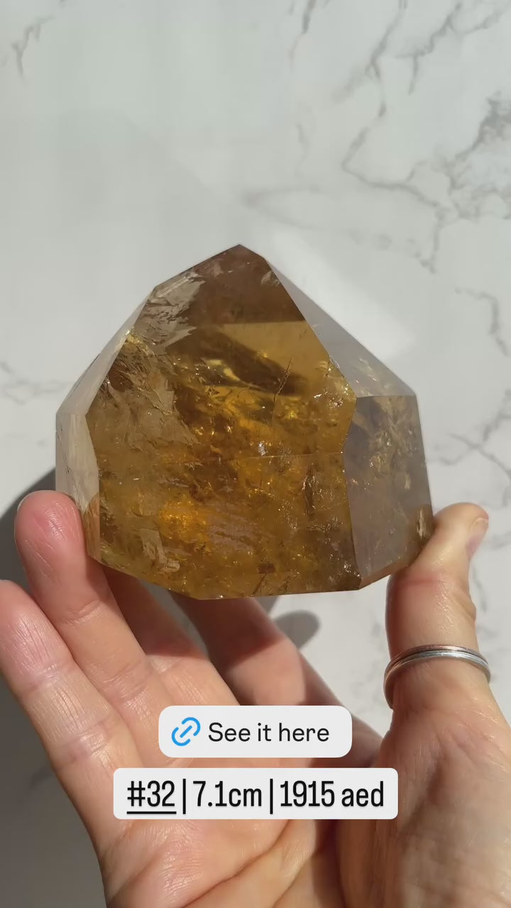 Natural Brazilian Citrine Point