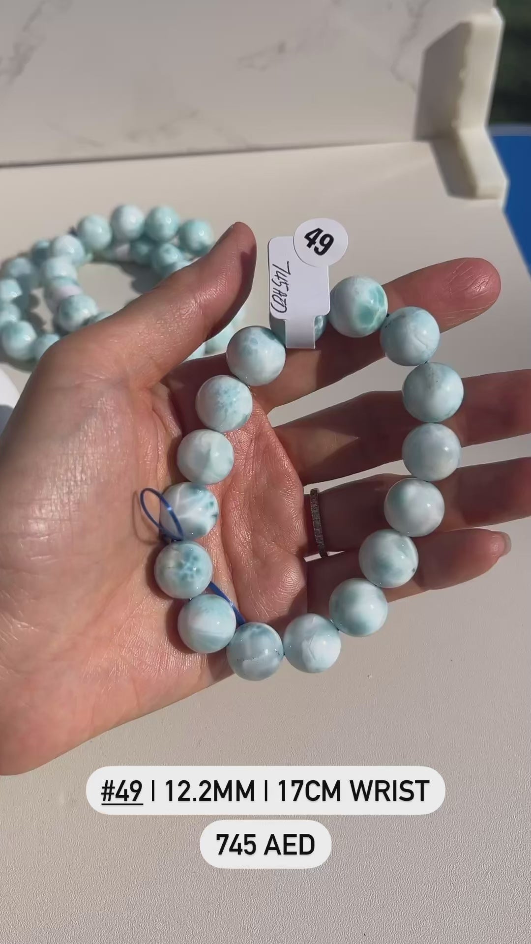 Larimar Beaded Bracelet
