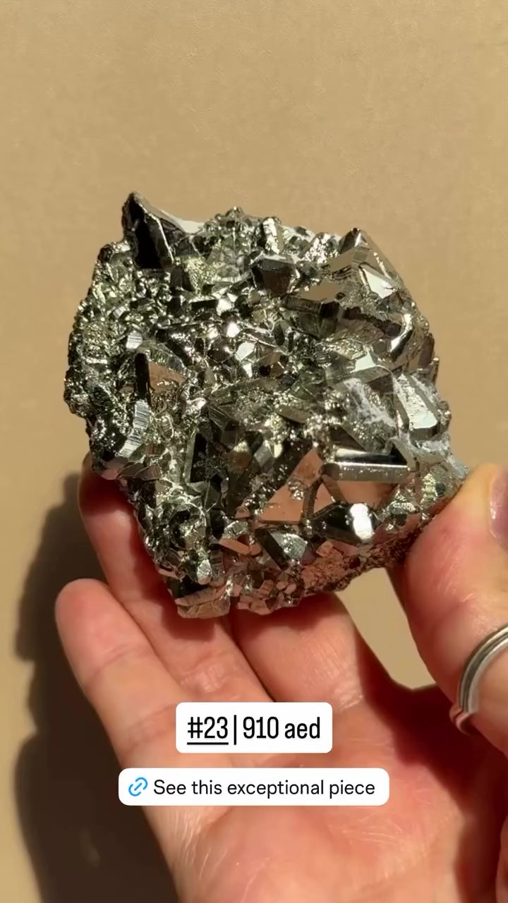 Octahedron Pyrite Cluster | Peru