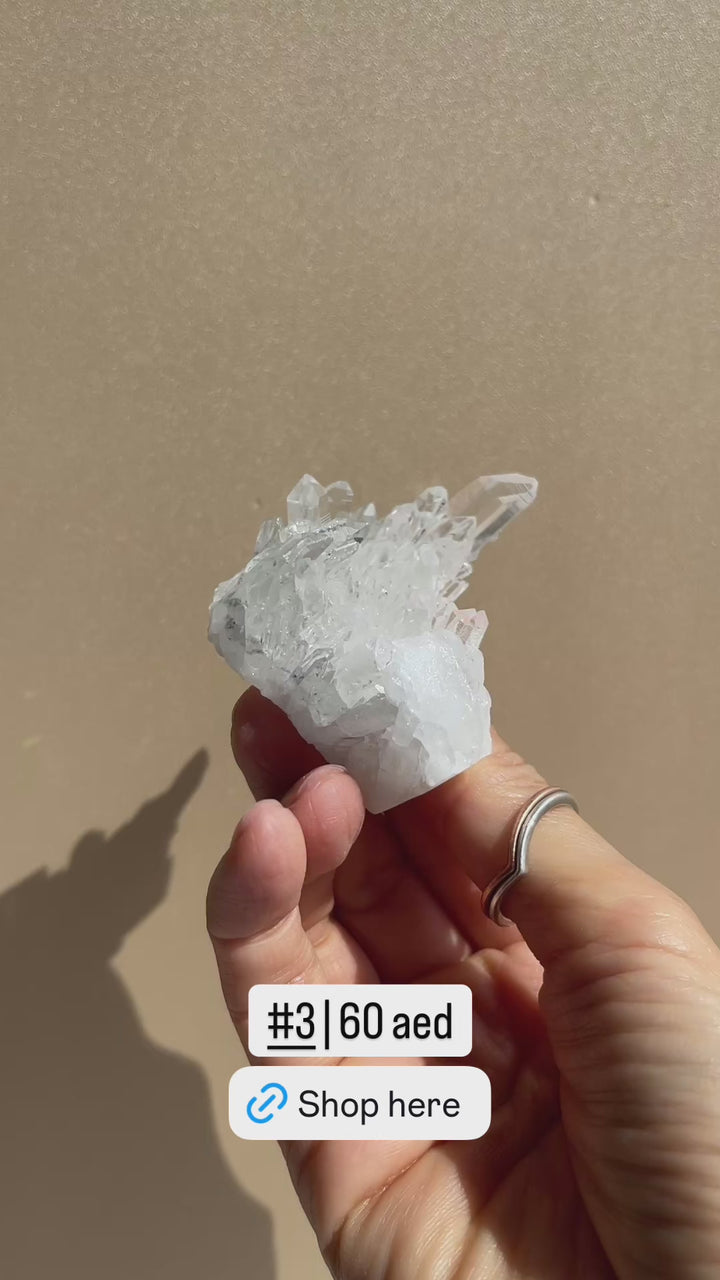 Chrysanthemum Clear Quartz Cluster