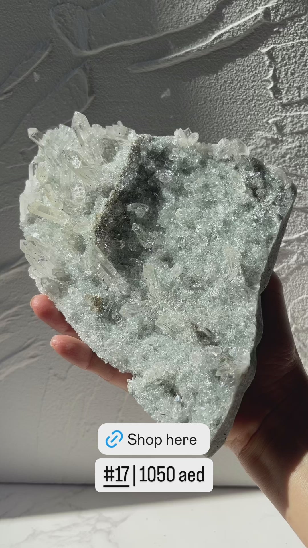 Himalayan Chlorite Quartz Clusters