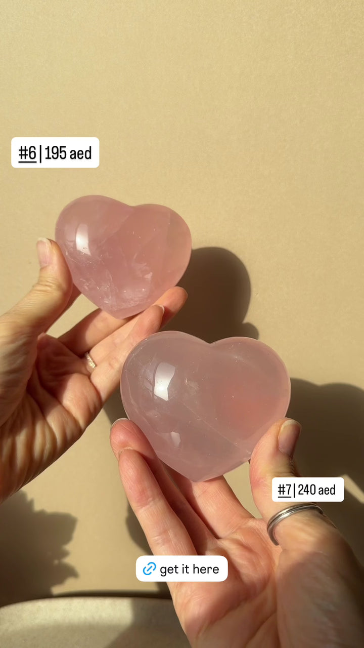 Rose Quartz Heart
