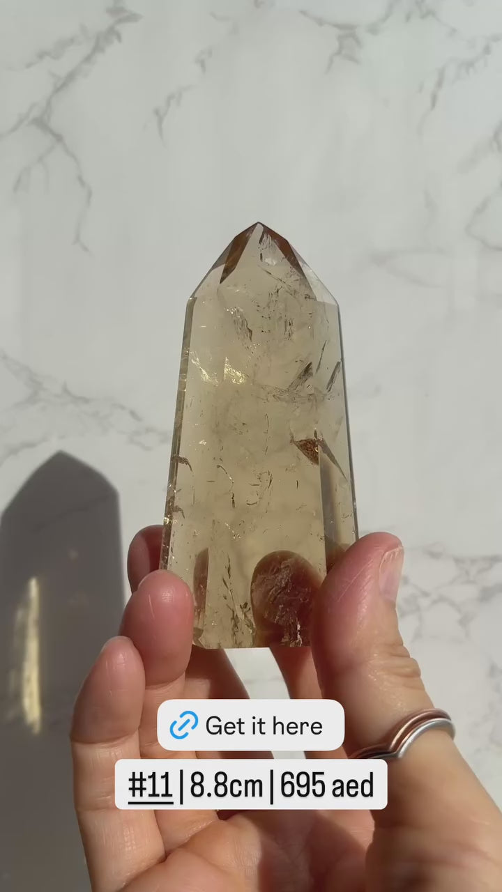 Natural Brazilian Citrine Point