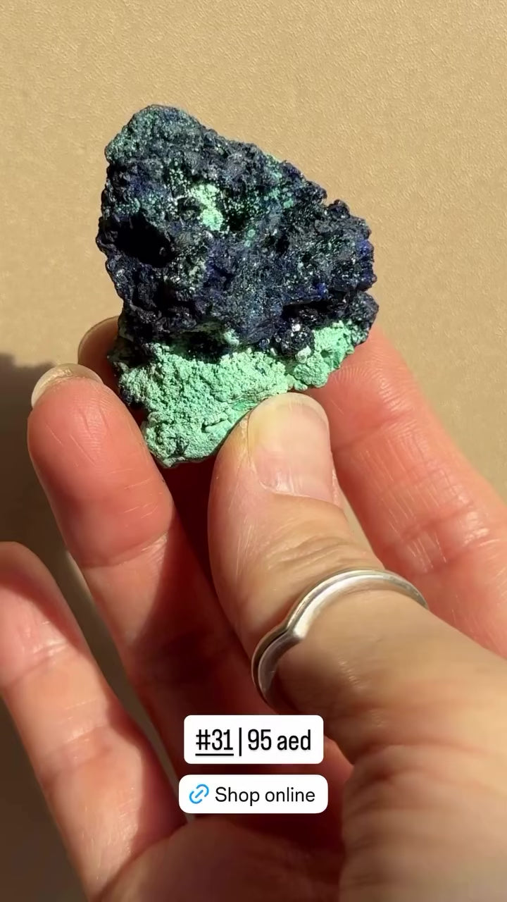 Raw Azurite with Malachite | Anhui, China