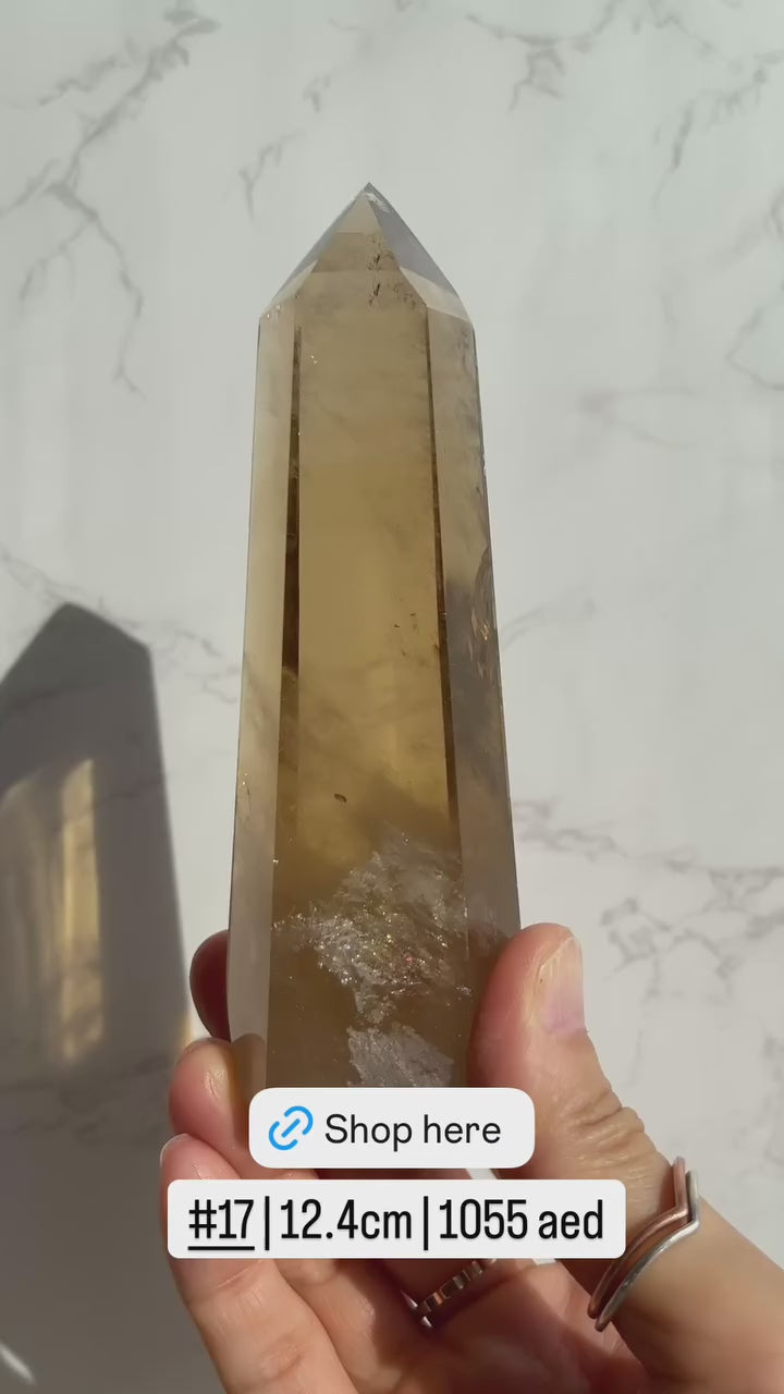Natural Brazilian Citrine Point