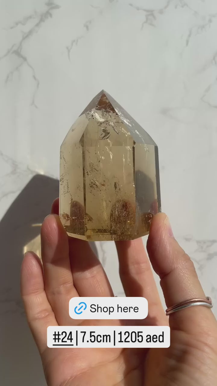 Natural Brazilian Citrine Point