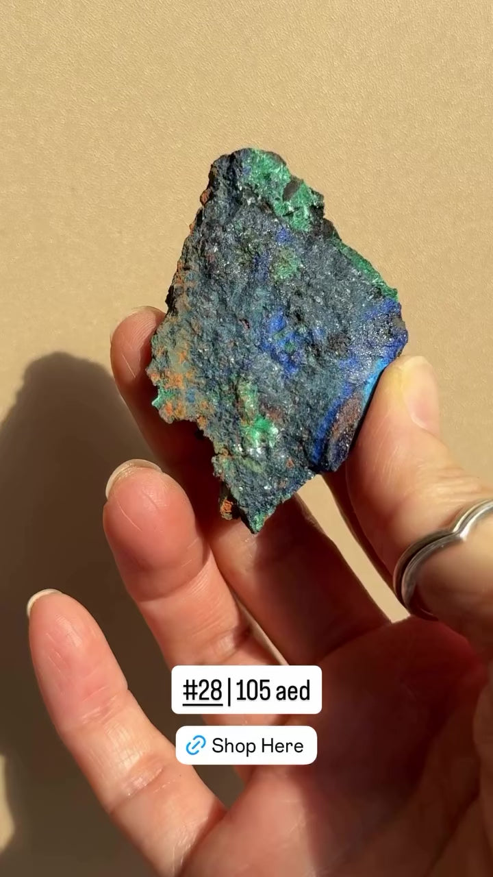 Raw Azurite with Malachite | Anhui, China