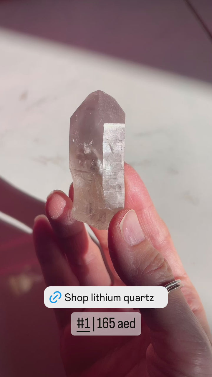 Lithum Quartz Raw Point