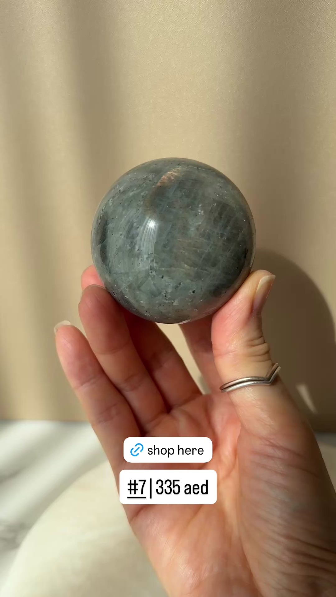 Fire Labradorite Sphere