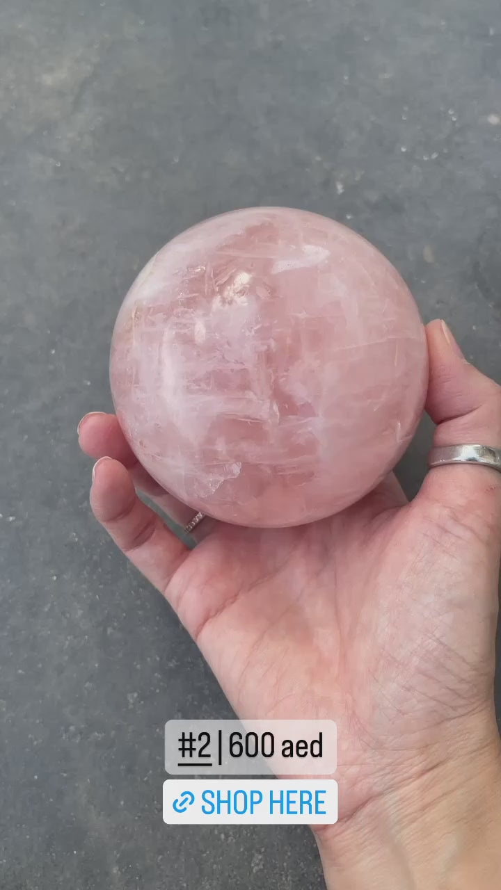 Rose Quartz Sphere (Brazil)