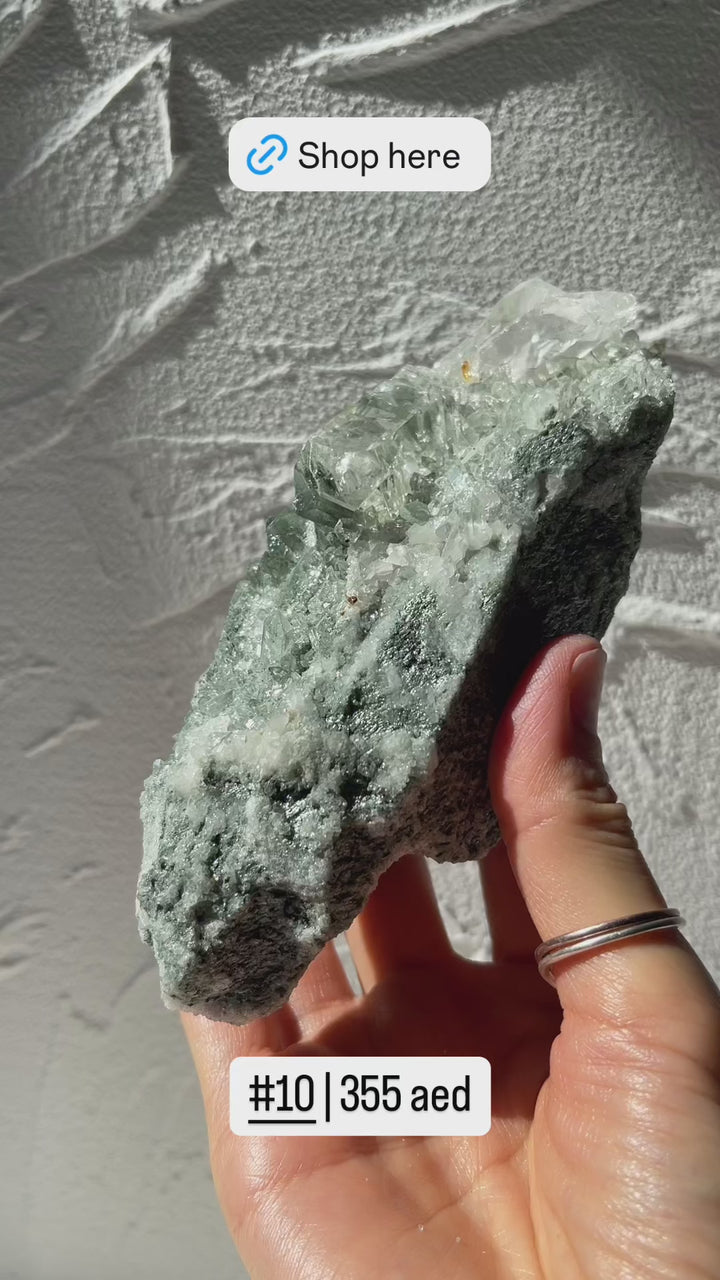 Himalayan Chlorite Quartz Clusters