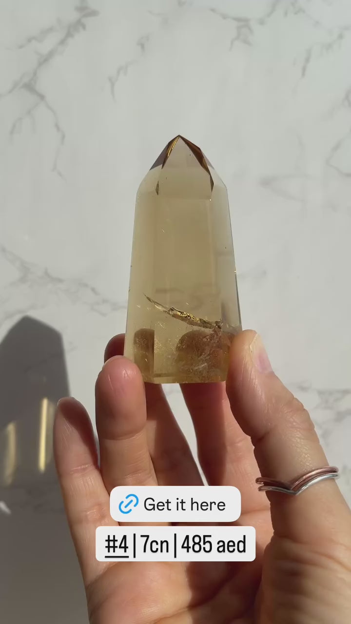 Natural Brazilian Citrine Point