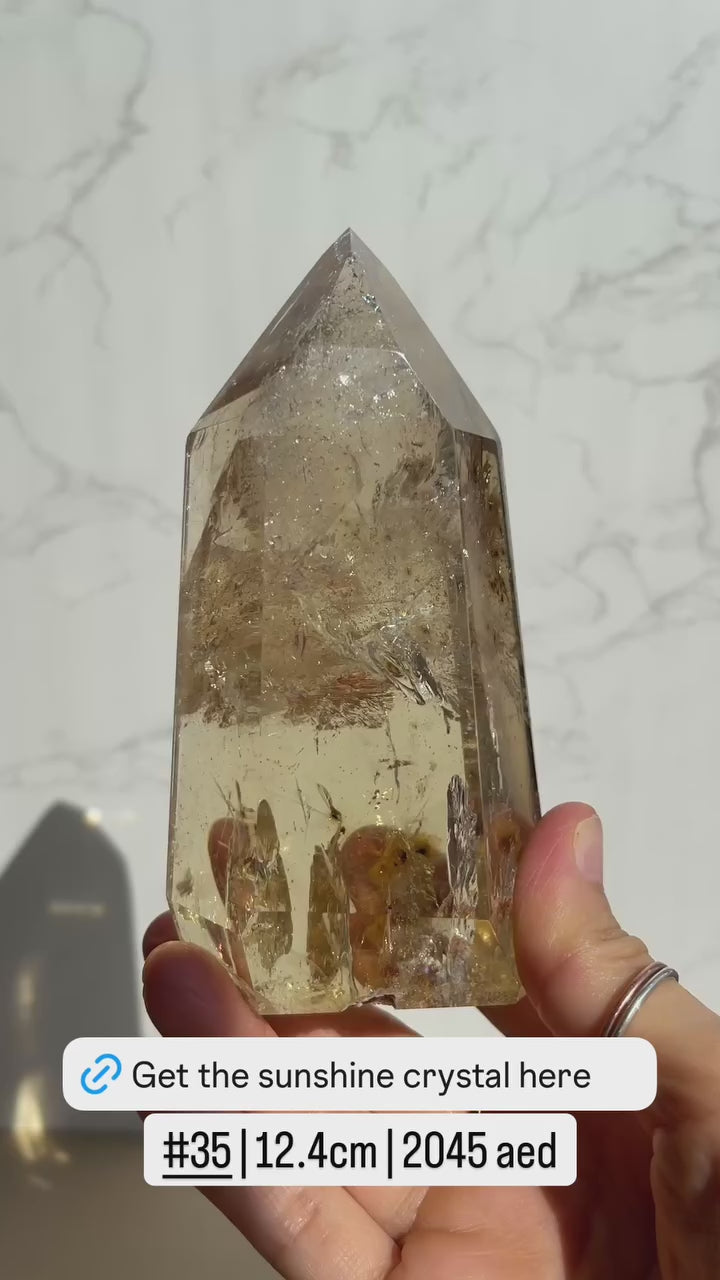 Natural Brazilian Citrine Point