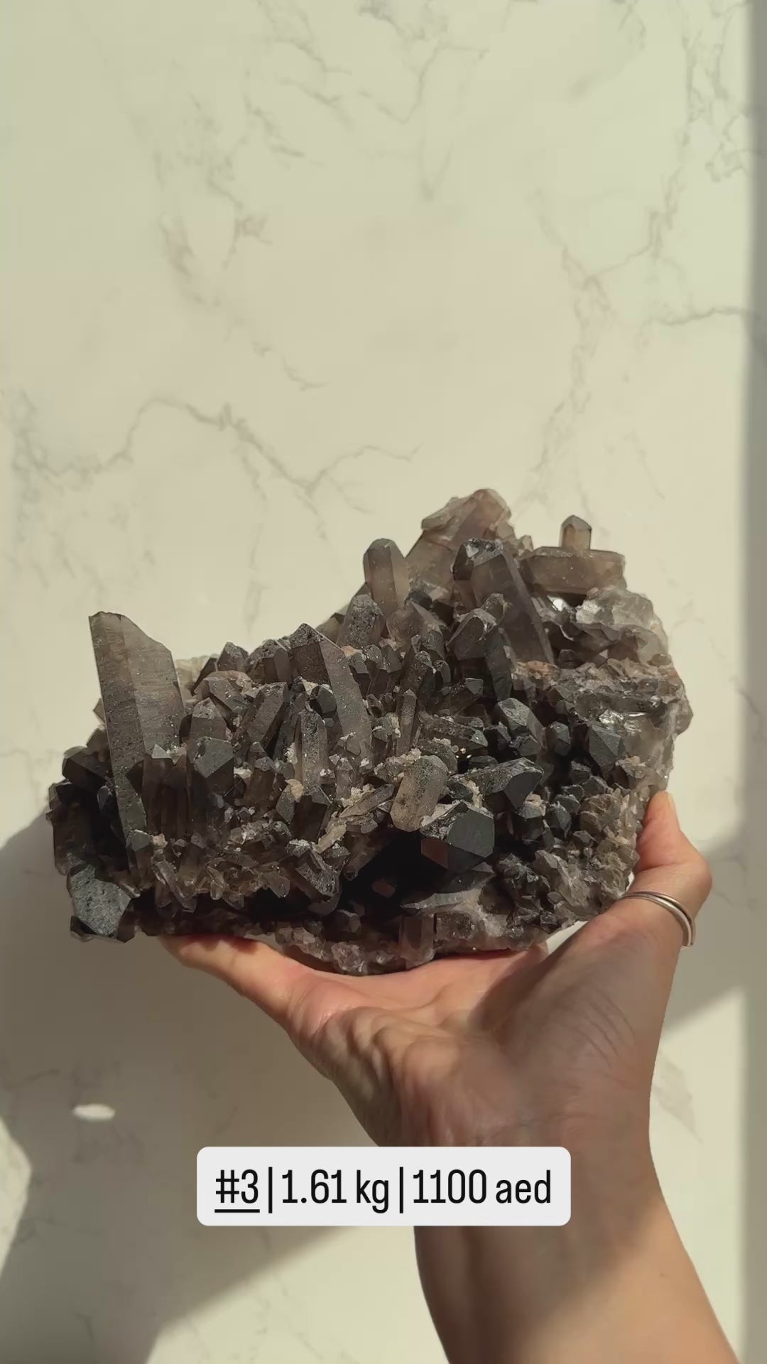 Smoky Quartz Clusters