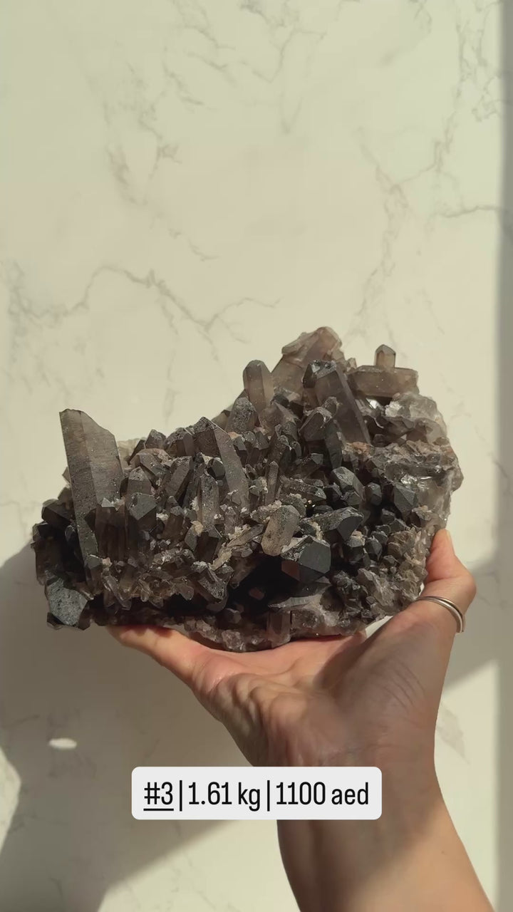 Smoky Quartz Clusters