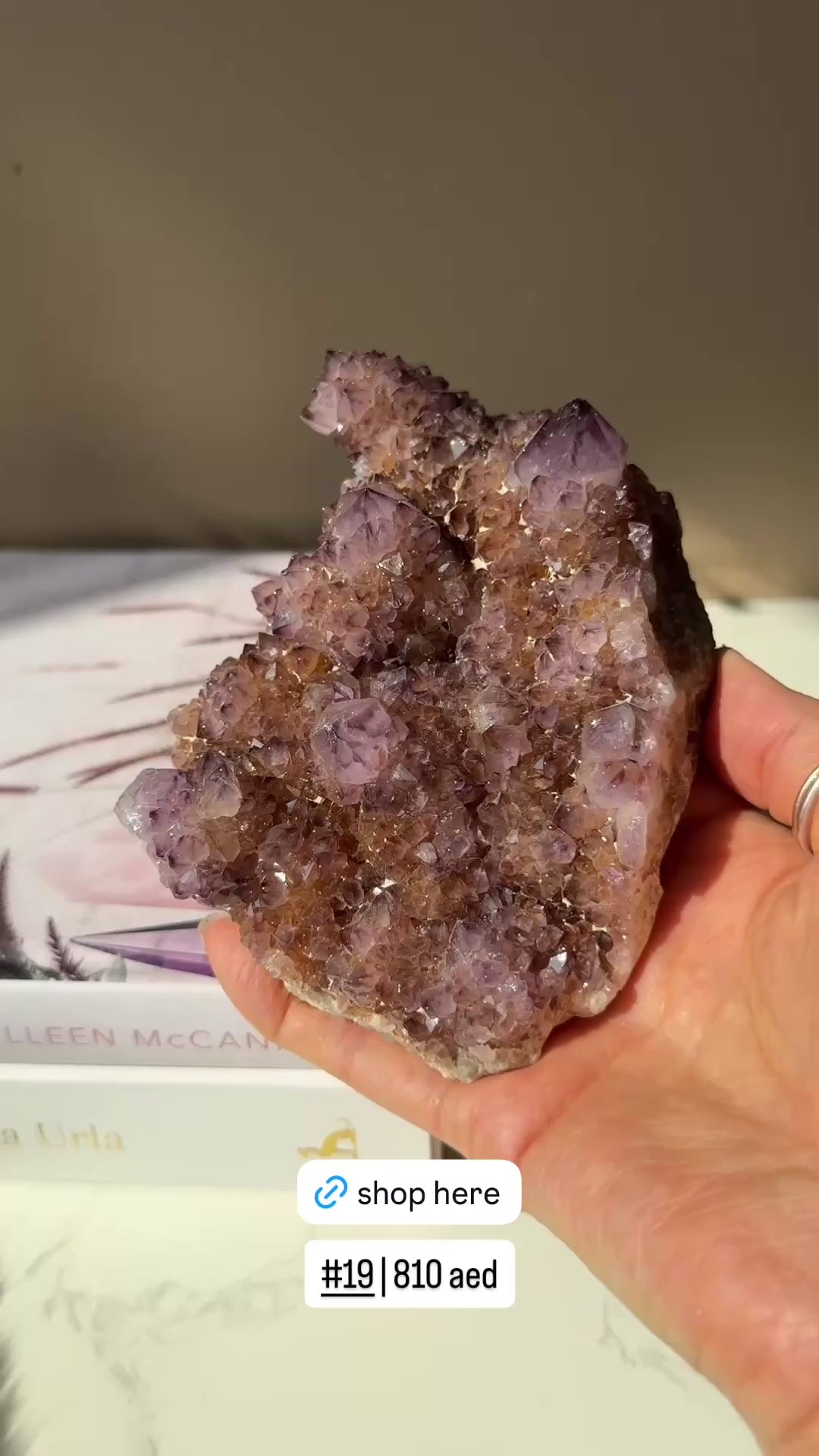 Dark Amethyst Spirit Quartz Clusters