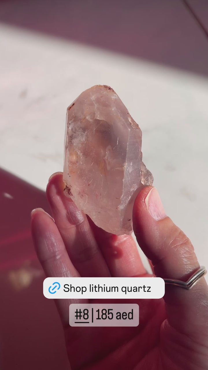 Lithum Quartz Raw Point