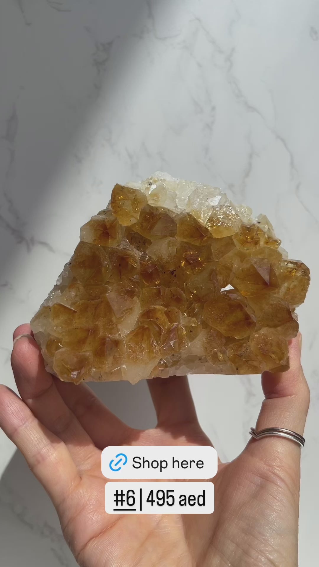 Treated Citrine Clusters