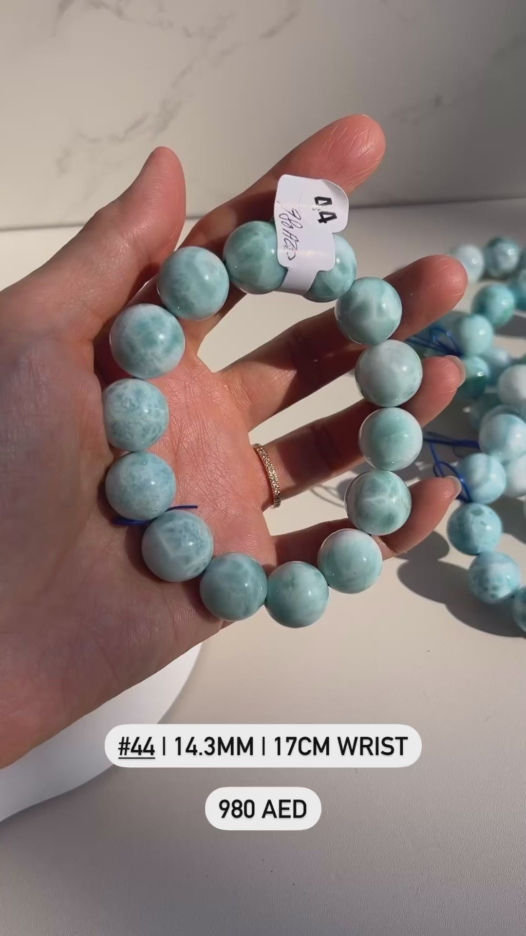 Larimar Beaded Bracelet