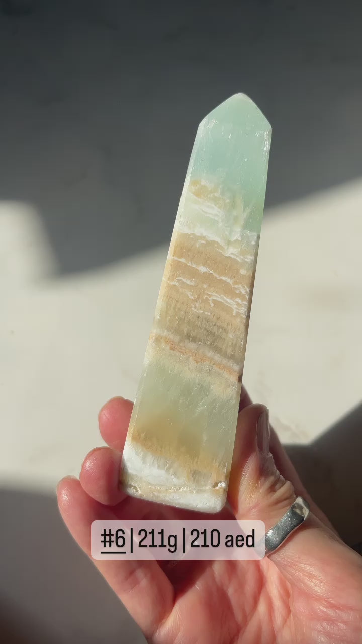 Caribbean Calcite Obelisk