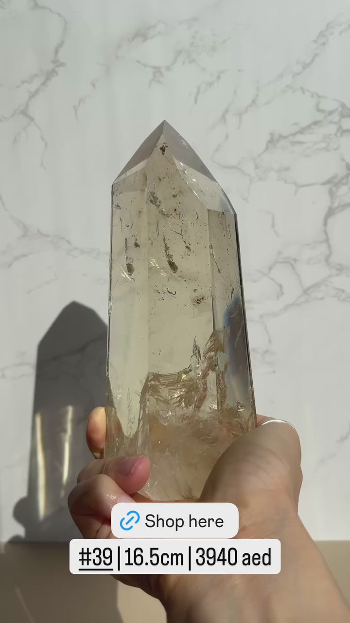 Natural Brazilian Citrine Point