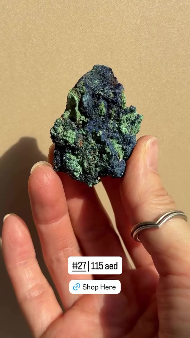 Raw Azurite with Malachite | Anhui, China