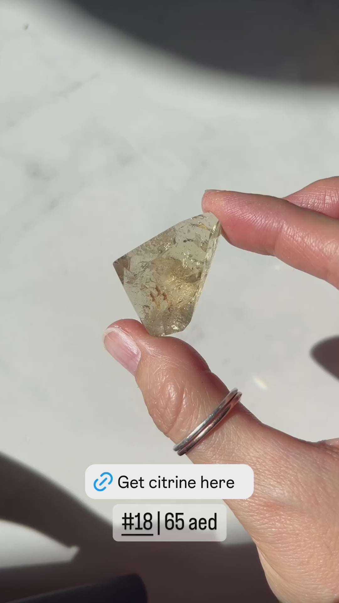 High Clarity Natural Brazilian Citrine - Free Form