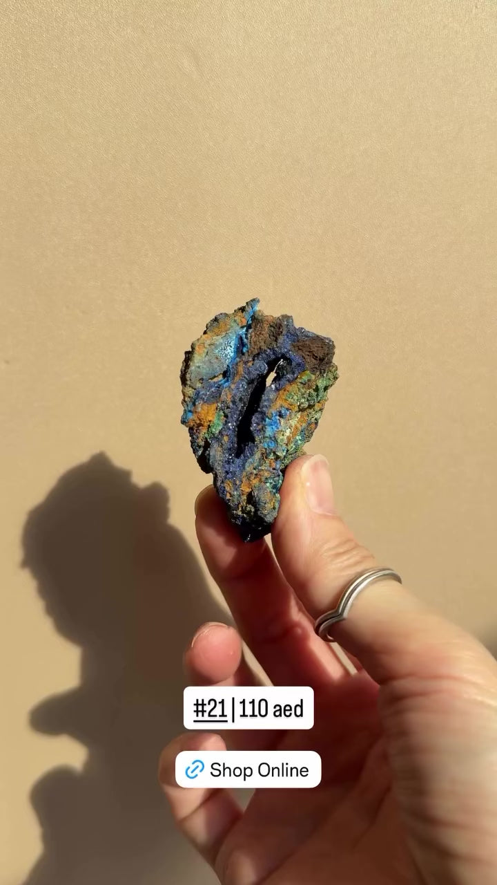 Raw Azurite with Malachite | Anhui, China