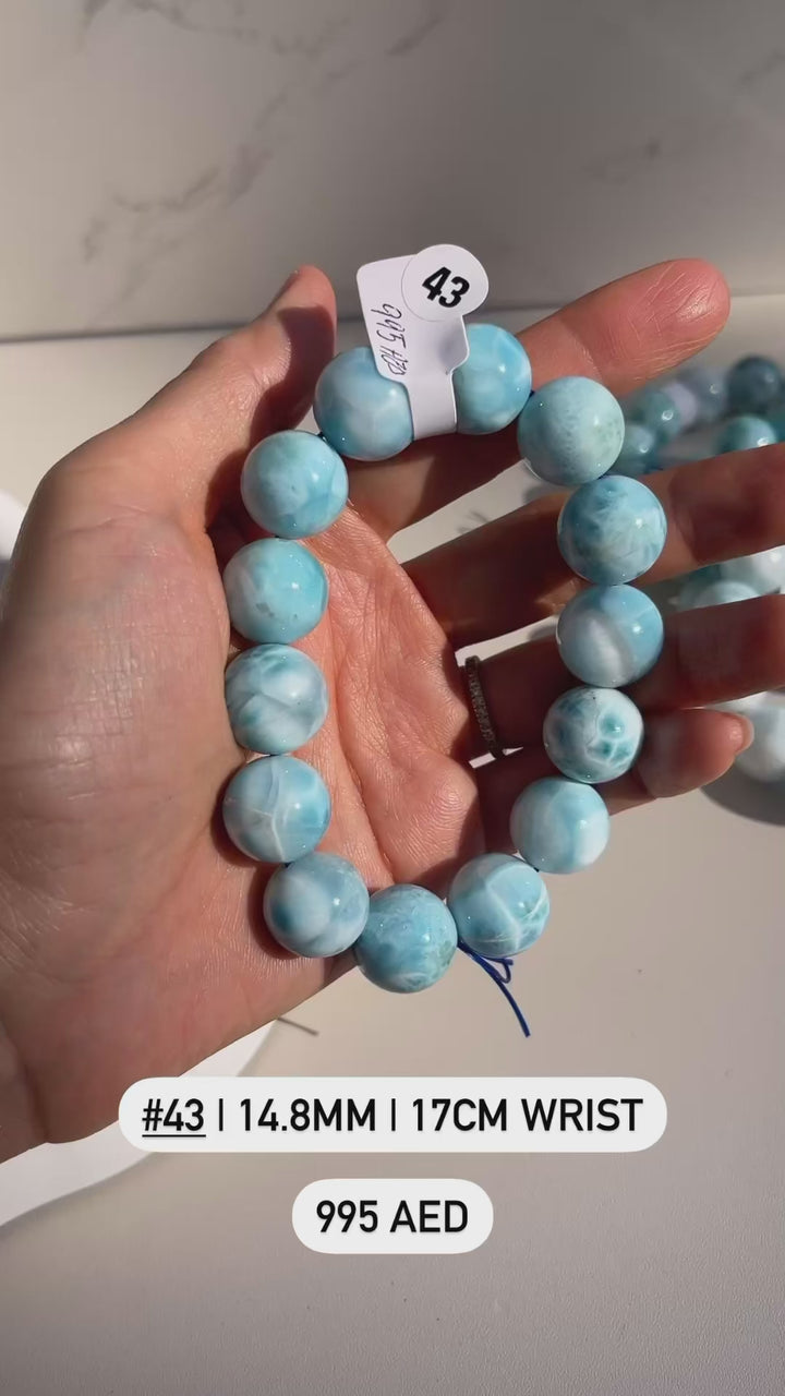 Larimar Beaded Bracelet