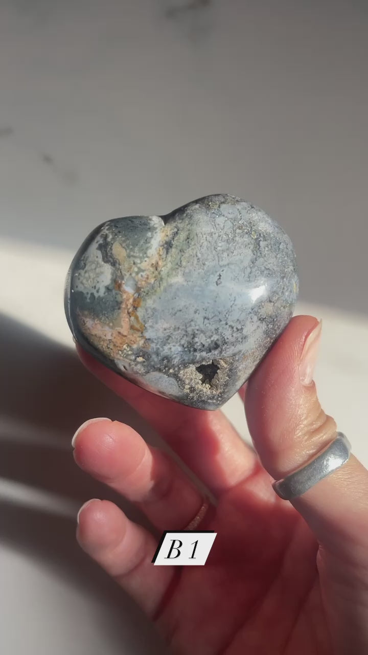 Ocean Jasper Heart