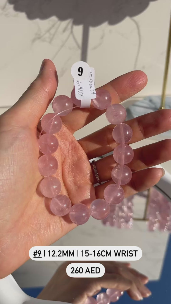 Rose quartz Beaded Bracelets (High Quality)