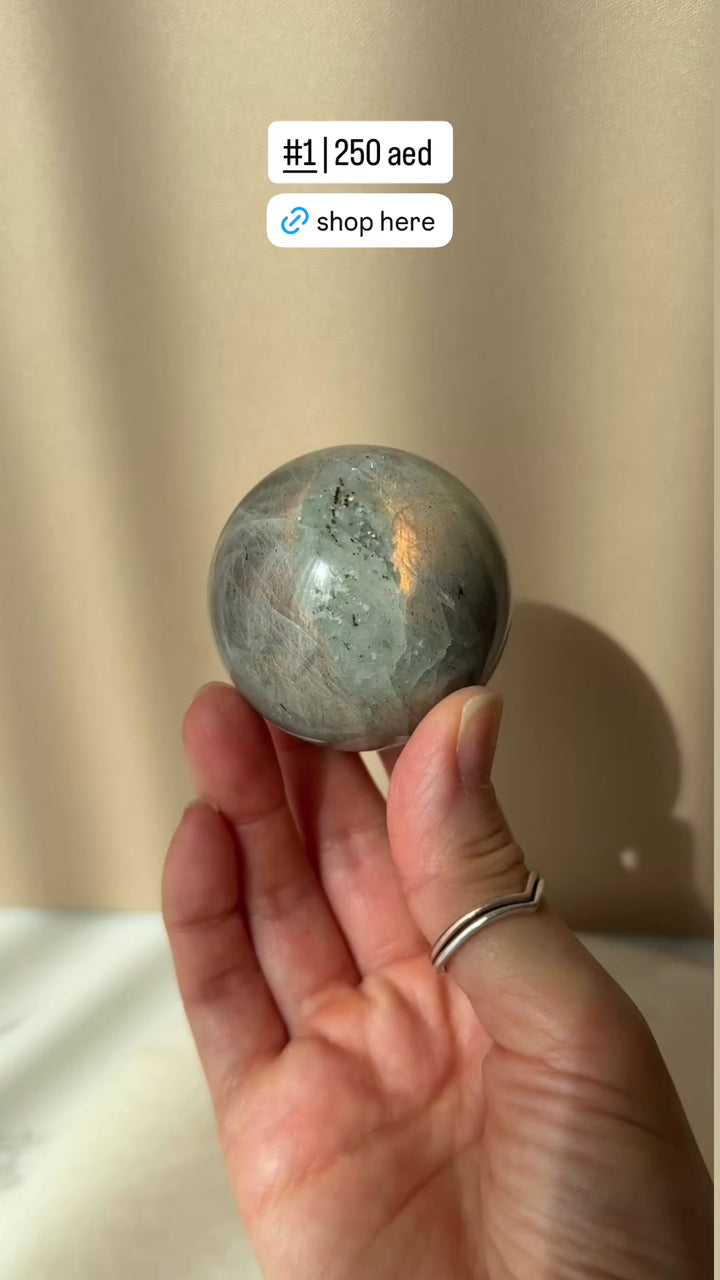 Fire Labradorite Sphere