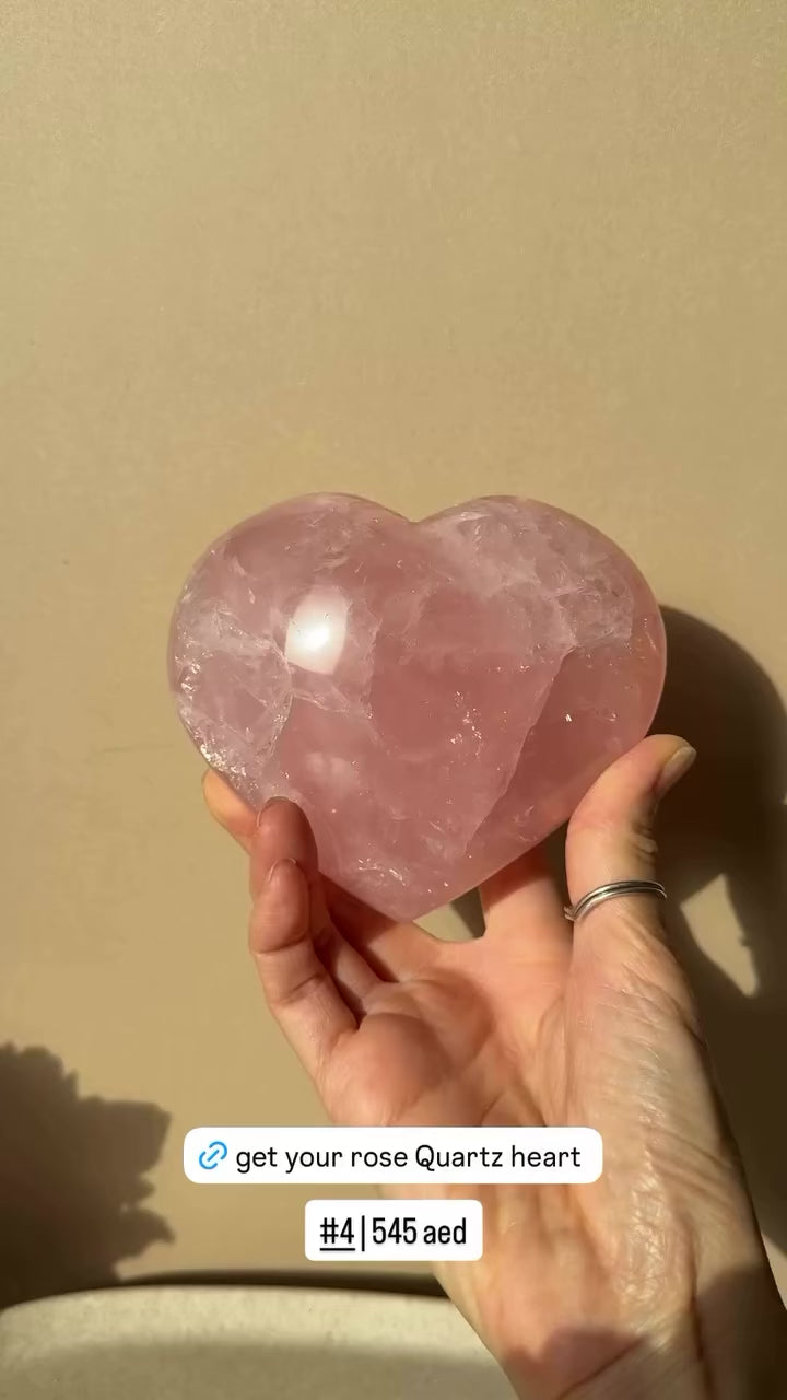 Rose Quartz Heart