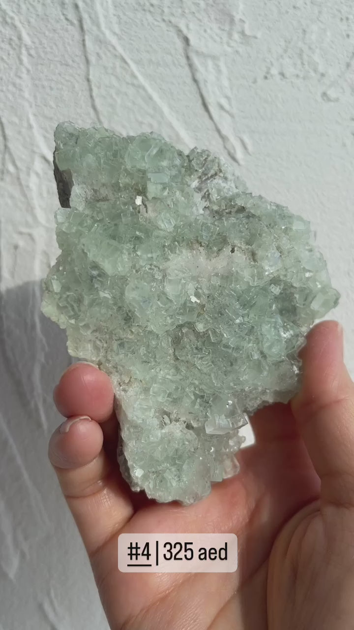 Raw Green Fluorite Cluster